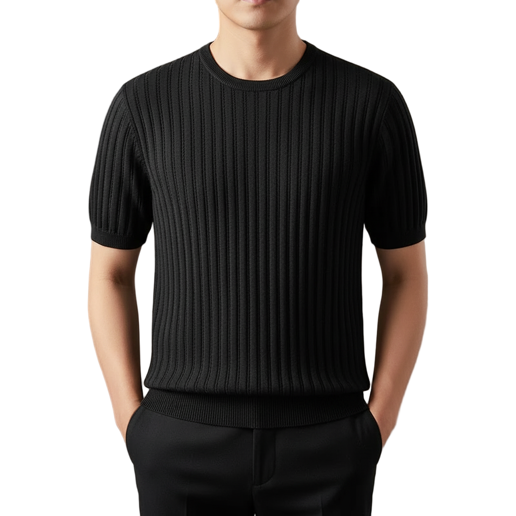 Marco | Men's Lustrous Silk Crewneck T-Shirt