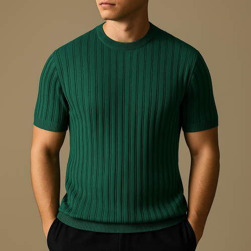 Marco | Men's Lustrous Silk Crewneck T-Shirt