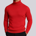 Men's Classic Knit Turtleneck Sweater | Ribbed Neck & Hem