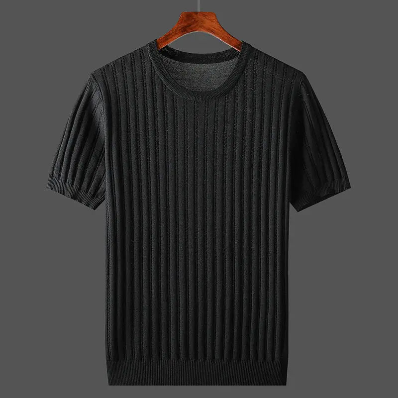 Sullivan | Men's Ribbed Crewneck Cashmere T-Shirt