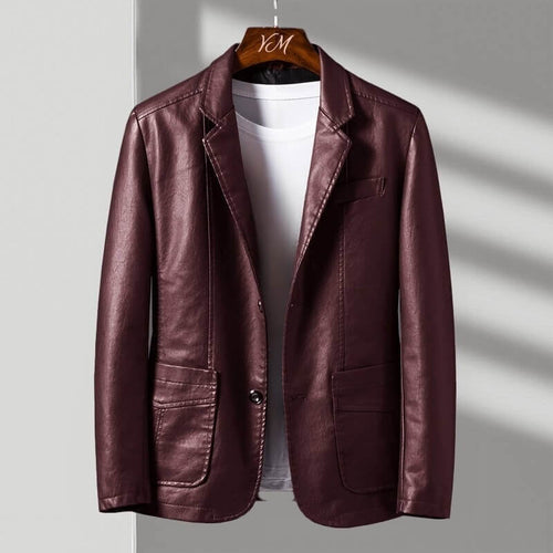 Men's Blazer-Style Jacket | Notched Lapels & Button Front