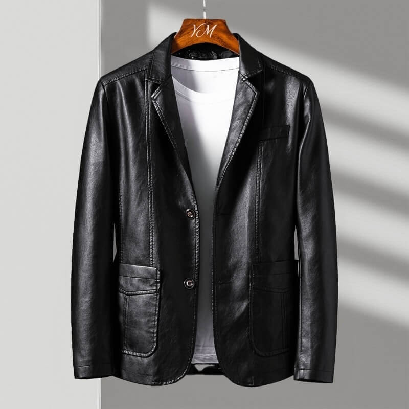 Men's Blazer-Style Jacket | Notched Lapels & Button Front