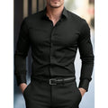 Men's Business Blend Shirt | Point Collar & Button Cuffs