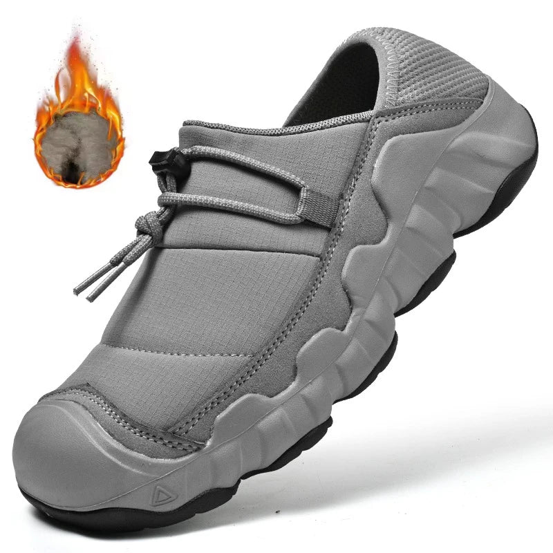 Caleb | Men's Olive Slip-On Hiking Skate Shoes