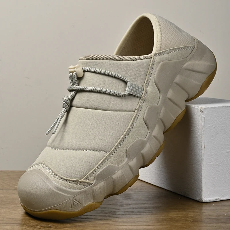 Caleb | Men's Olive Slip-On Hiking Skate Shoes