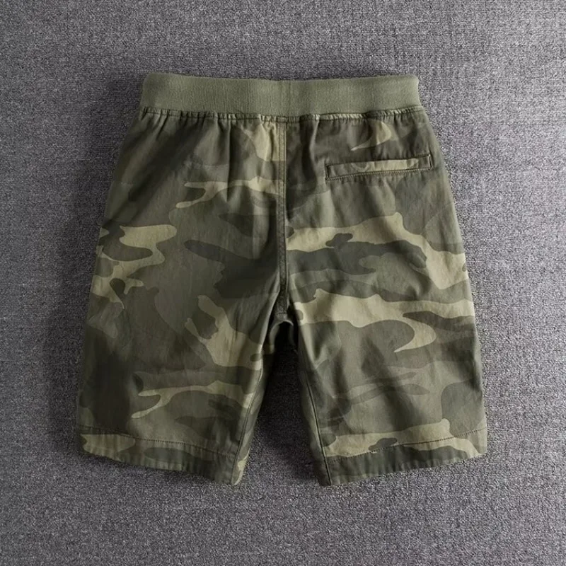 Men's Casual -Blend Shorts | Camo Print & Drawstring Waist