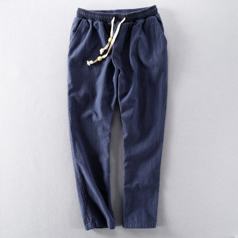 Men's Casual Blend Trousers | Drawstring Waist & Pockets
