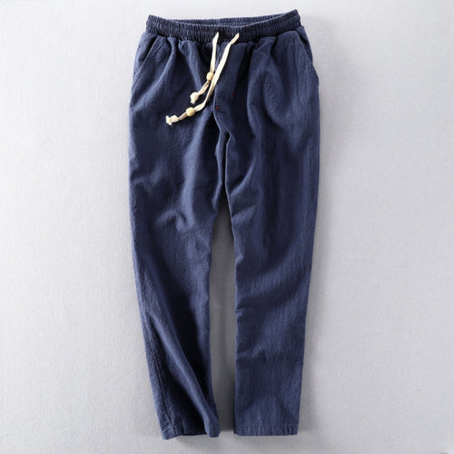 Men's Casual Blend Trousers | Drawstring Waist & Pockets