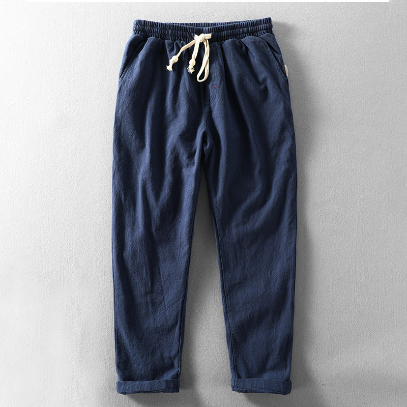 Men's Casual Blend Trousers | Drawstring Waist & Pockets