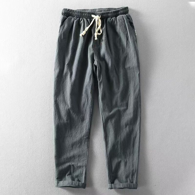 Men's Casual Blend Trousers | Drawstring Waist & Pockets