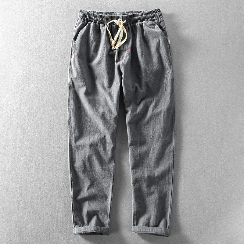 Men's Casual Blend Trousers | Drawstring Waist & Pockets