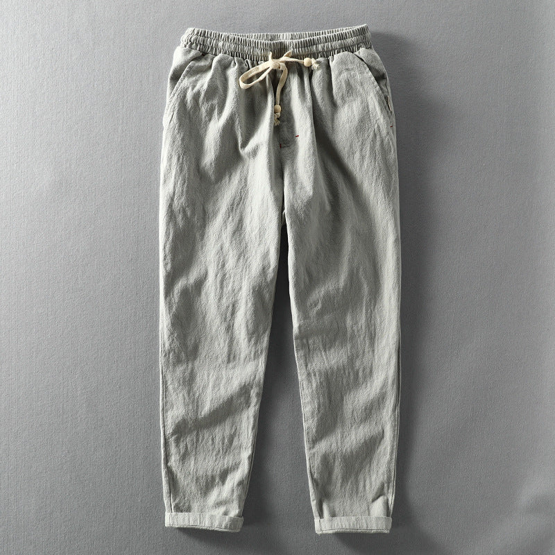 Men's Casual Blend Trousers | Drawstring Waist & Pockets