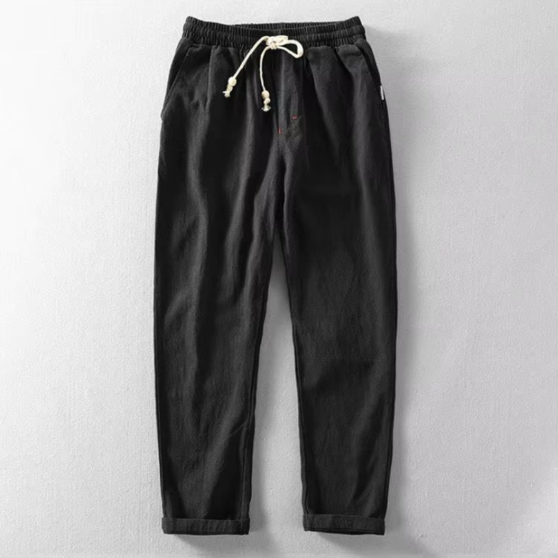 Men's Casual Blend Trousers | Drawstring Waist & Pockets