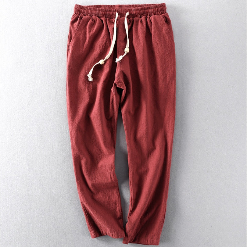 Men's Casual Blend Trousers | Drawstring Waist & Pockets