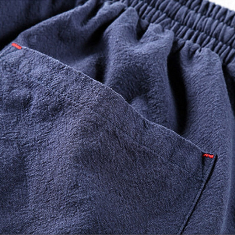 Men's Casual Blend Trousers | Drawstring Waist & Pockets