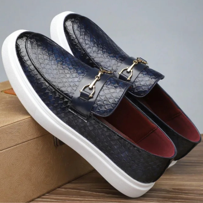 Men's Casual Loafers | Buckle Strap & Platform Sole