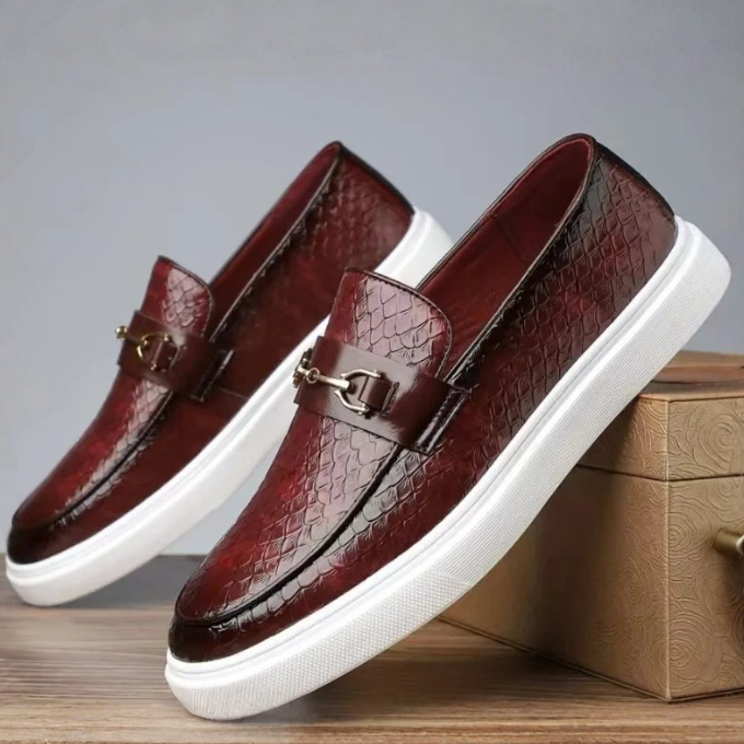 Men's Casual Loafers | Buckle Strap & Platform Sole
