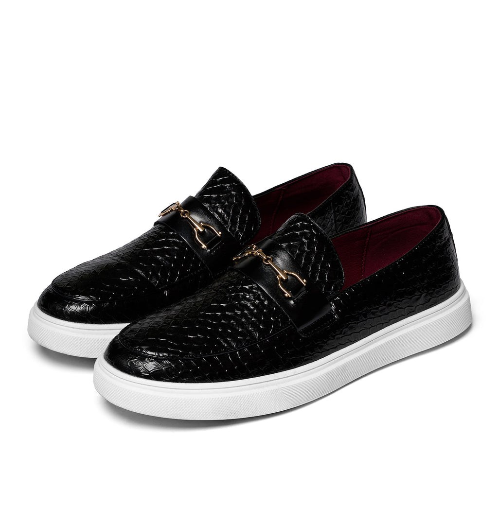 Men's Casual Loafers | Buckle Strap & Platform Sole