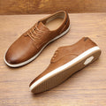 Men's Casual Faux Sneakers | Lace-Up Front & Low-Top Collar