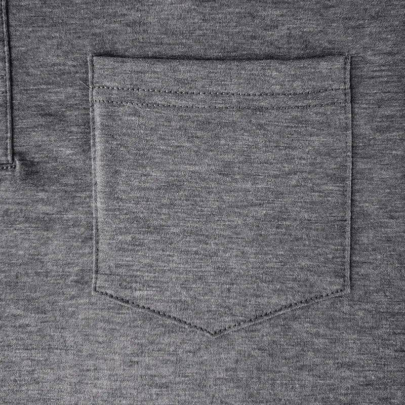 Men's Casual Knit-blend Polo Shirt | Chest Pocket & Buttons