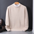 Men's Casual Knit Sweater | Crew Neckline & Rib Trim