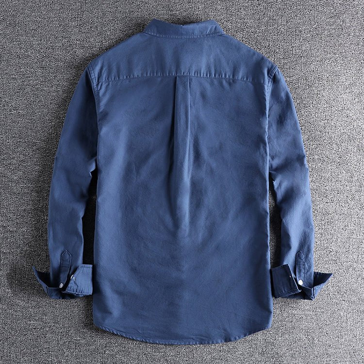 Men's Casual Long Sleeve Shirt | Button Front & Chest Pocket