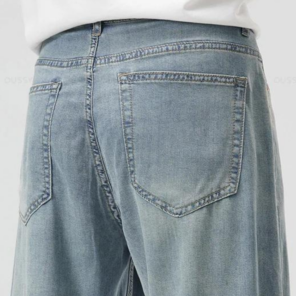 Men's Casual Lyocell Blend Pants | Straight Legs & 5 Pockets