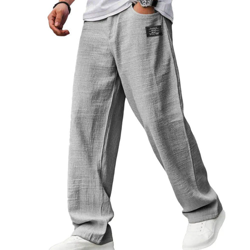 Men's Casual Blend Pants | Drawstring Waist & Wide Leg