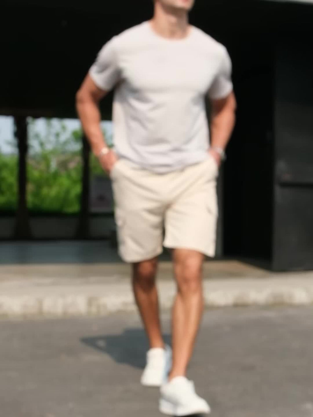 Men's Casual Polyester Cargo Shorts | Flap Pockets & Zip Fly