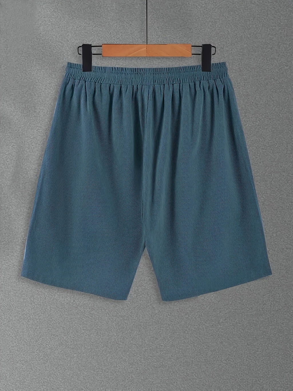 Men's Casual Polyester Shorts | Drawstring Waist & Side Pockets