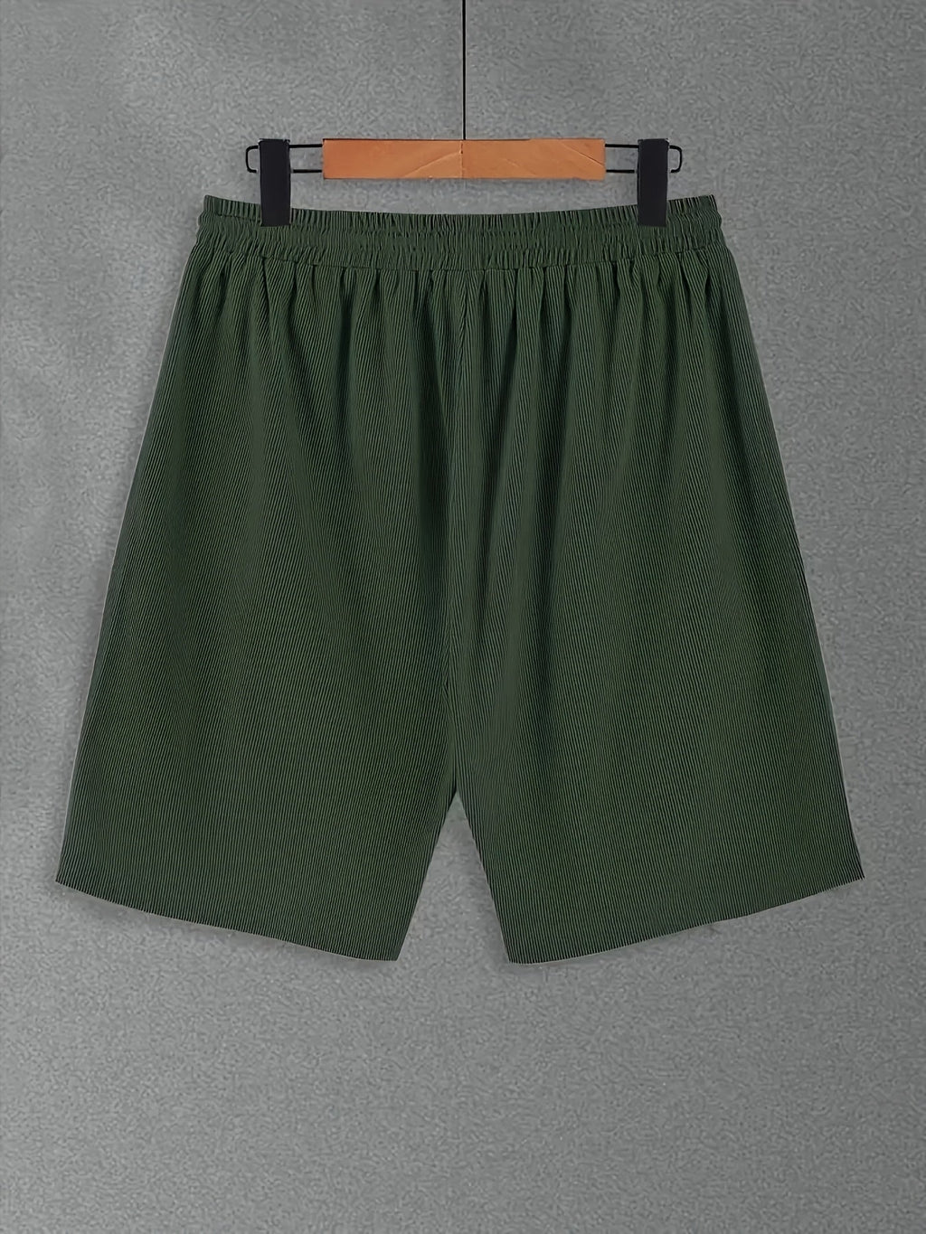 Men's Casual Polyester Shorts | Drawstring Waist & Side Pockets