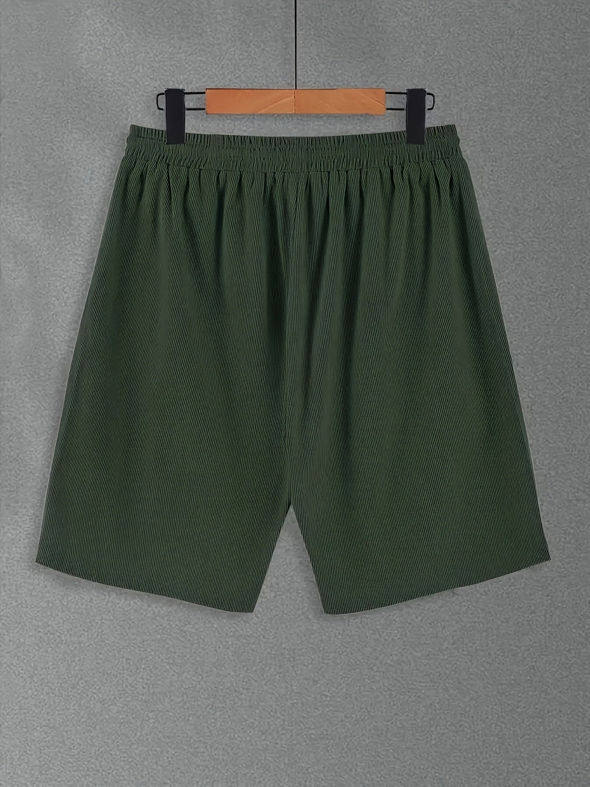Men's Casual Polyester Shorts | Drawstring Waist & Side Pockets