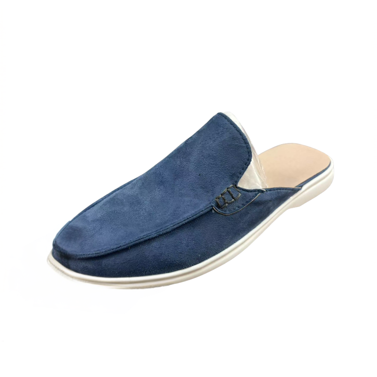 Men's Casual PU Mule Loafers | Open Heel & Moc Toe
