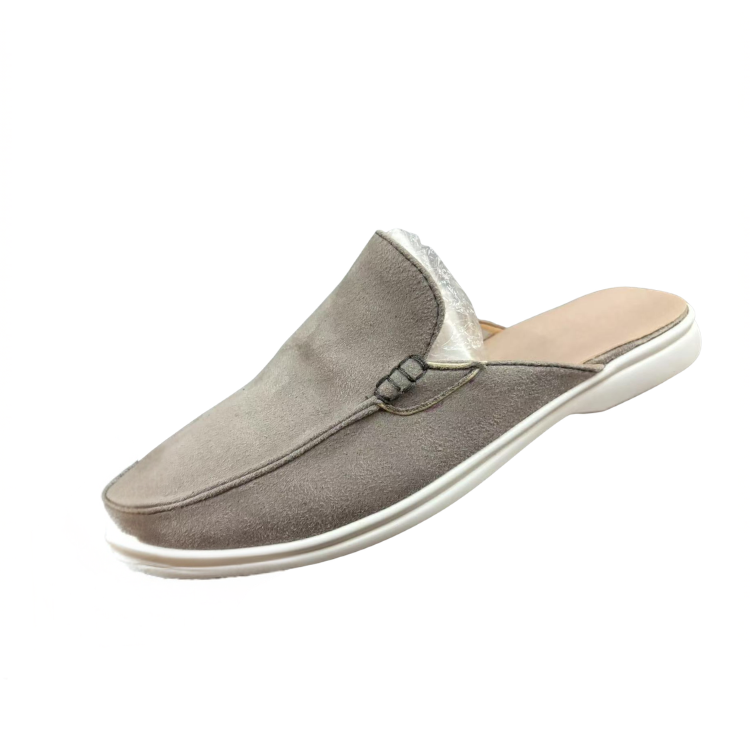 Men's Casual PU Mule Loafers | Open Heel & Moc Toe