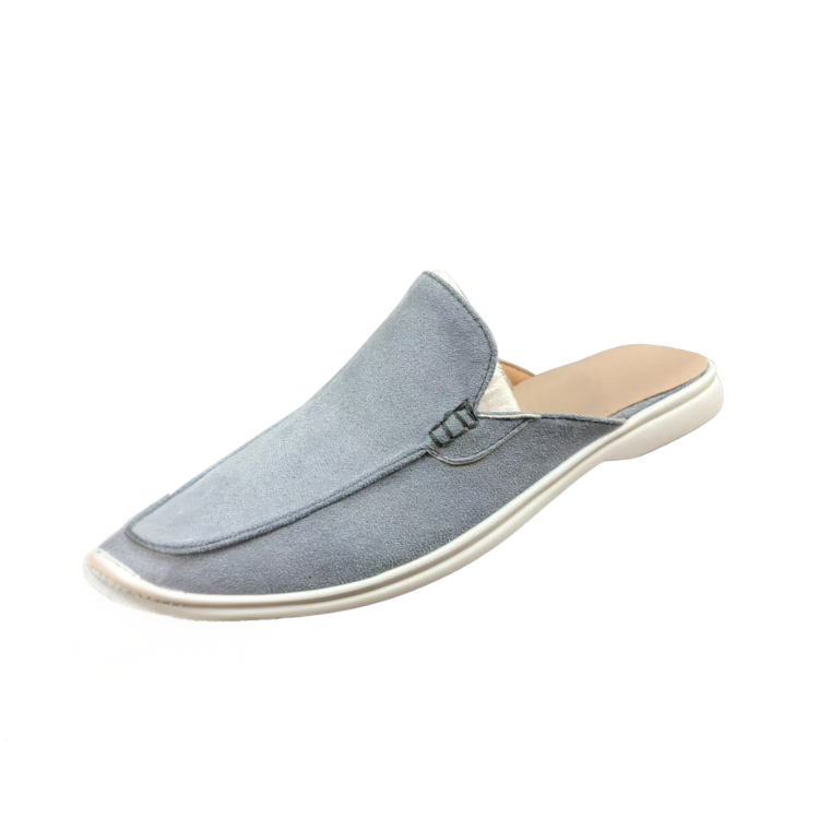 Men's Casual PU Mule Loafers | Open Heel & Moc Toe