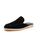 Men's Casual PU Mule Loafers | Open Heel & Moc Toe