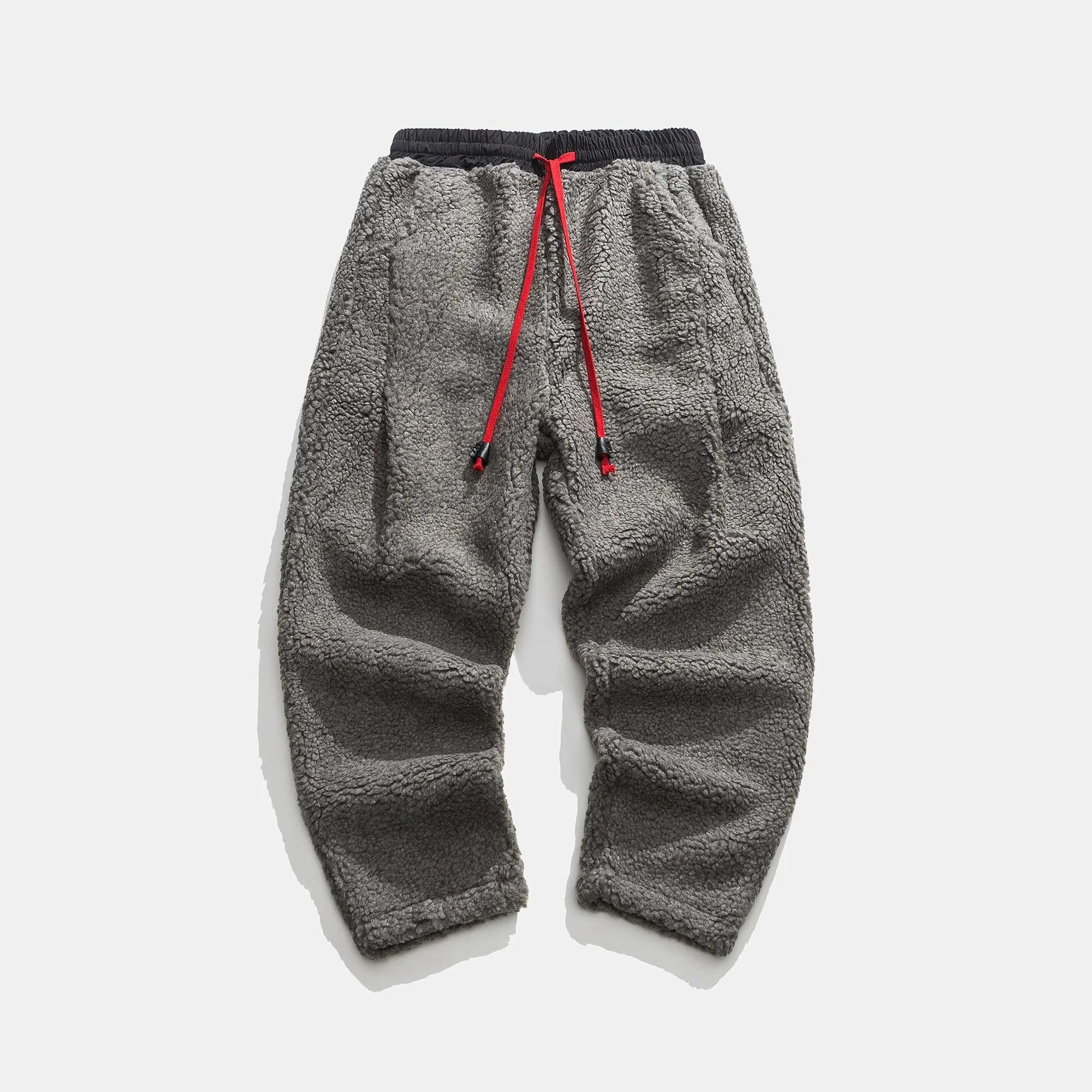 Men's Casual Sherpa Fleece Sweatpants | Drawstring Waist & Pockets