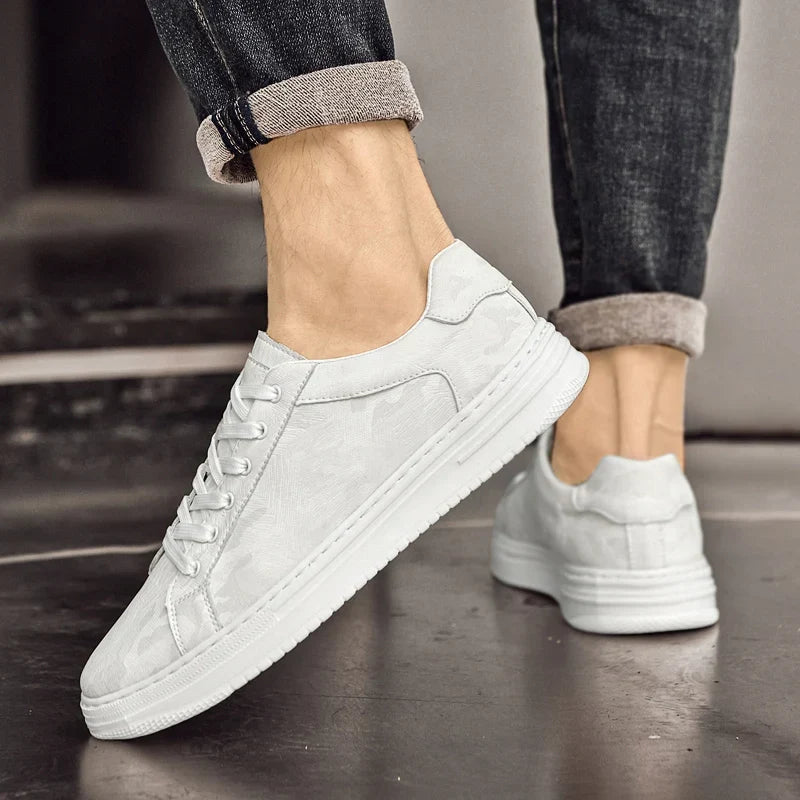 Men's Casual Sneakers | Lace-Up Front & Panels
