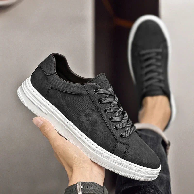 Men's Casual Sneakers | Lace-Up Front & Panels