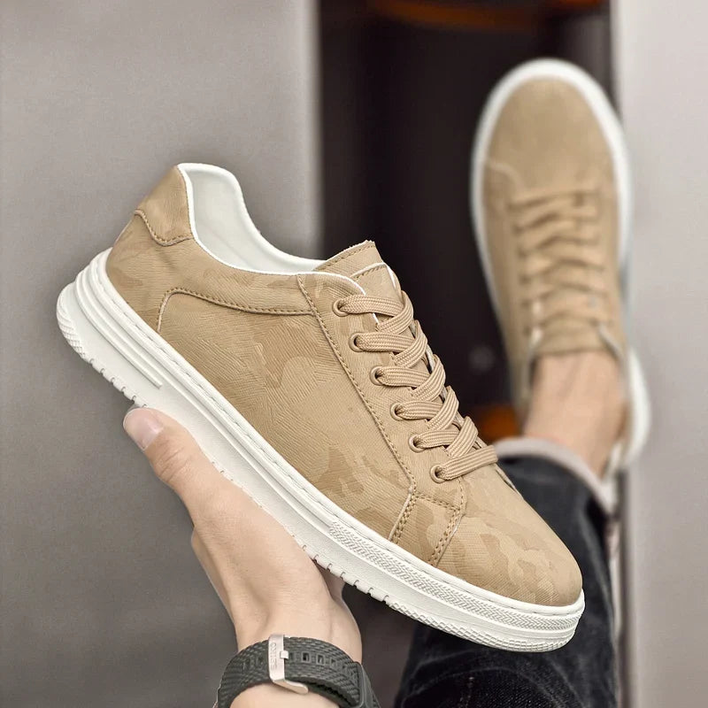 Men's Casual Sneakers | Lace-Up Front & Panels