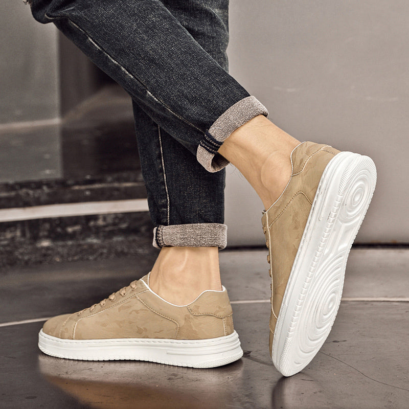 Men's Casual Sneakers | Lace-Up Front & Panels