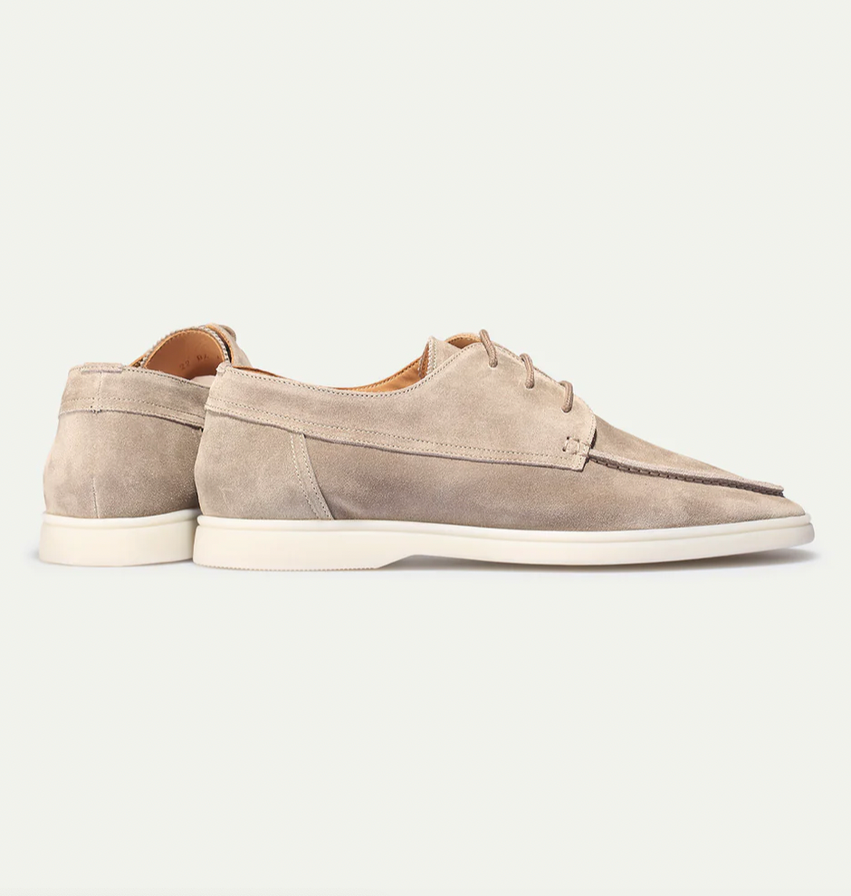 Men's Casual Suede Loafers | Lace-up Front & Moc Toe
