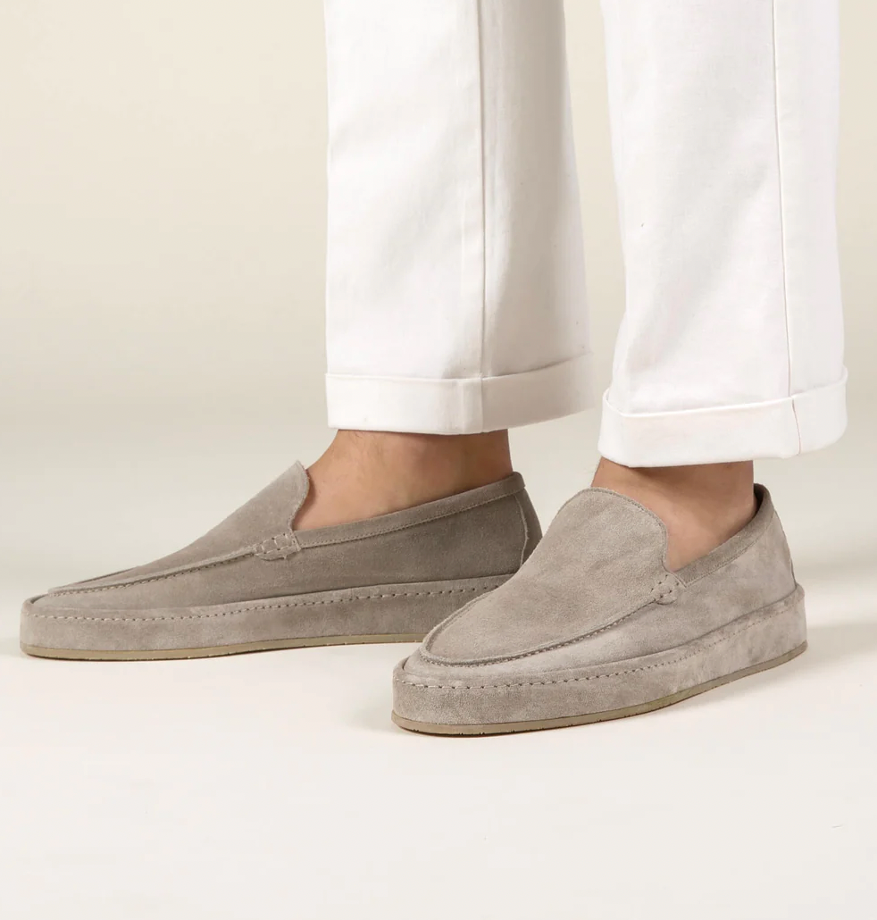Men's Casual Suede Loafers | Slip-On Design & Moc Toe