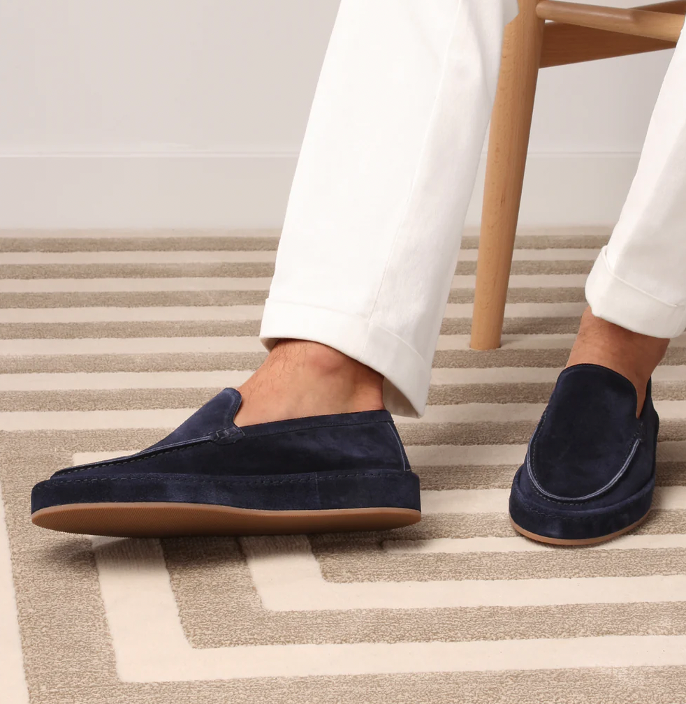 Men's Casual Suede Loafers | Slip-On Design & Moc Toe
