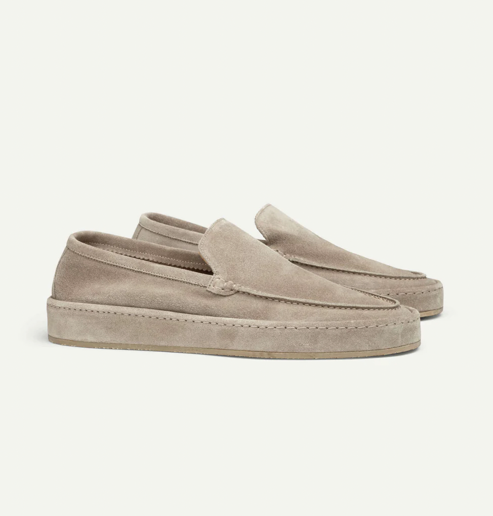 Men's Casual Suede Loafers | Slip-On Design & Moc Toe