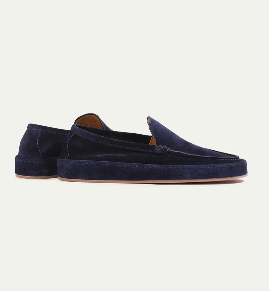 Men's Casual Suede Loafers | Slip-On Design & Moc Toe