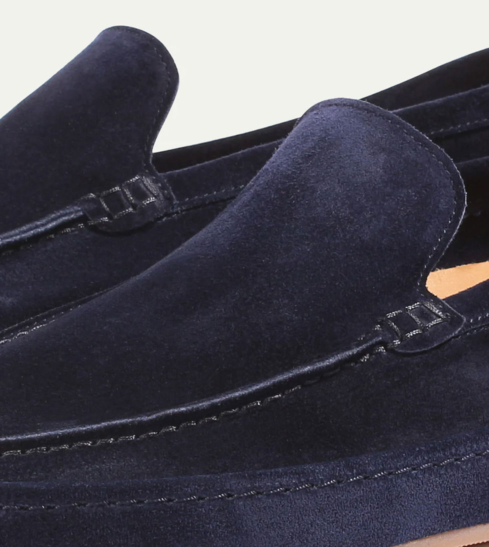 Men's Casual Suede Loafers | Slip-On Design & Moc Toe