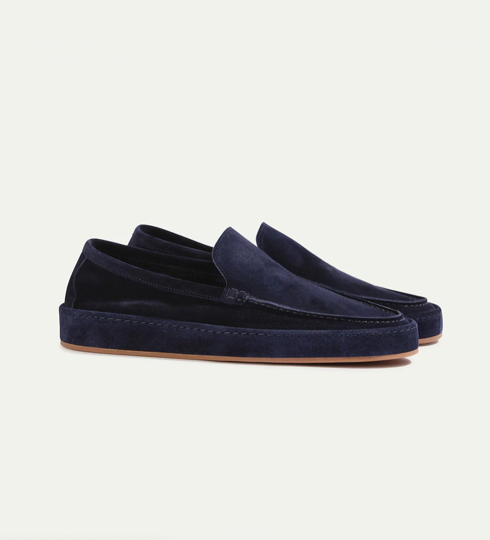 Men's Casual Suede Loafers | Slip-On Design & Moc Toe