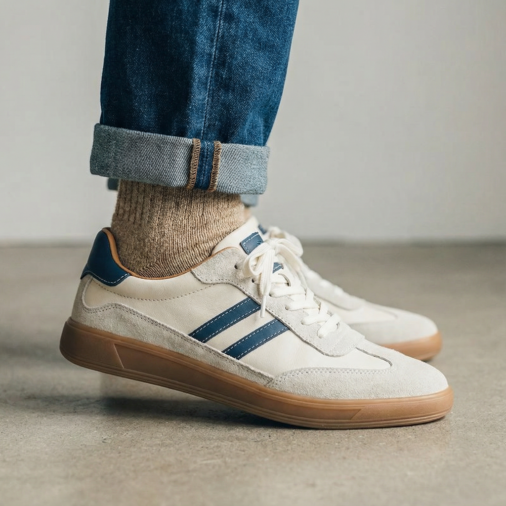 Men's Casual Sneakers | Lace-Up Closure & Treaded Sole