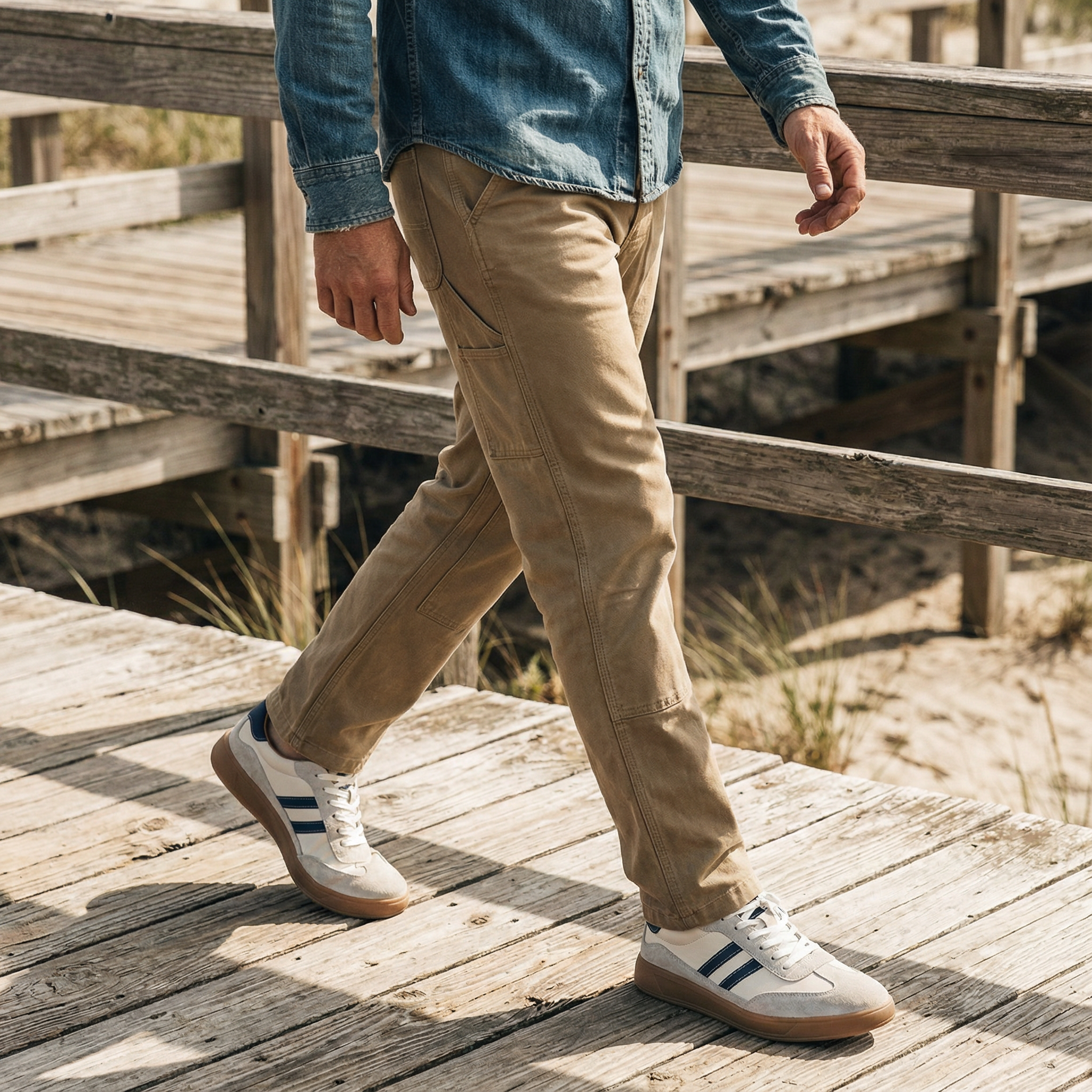 Men's Casual Sneakers | Lace-Up Closure & Treaded Sole